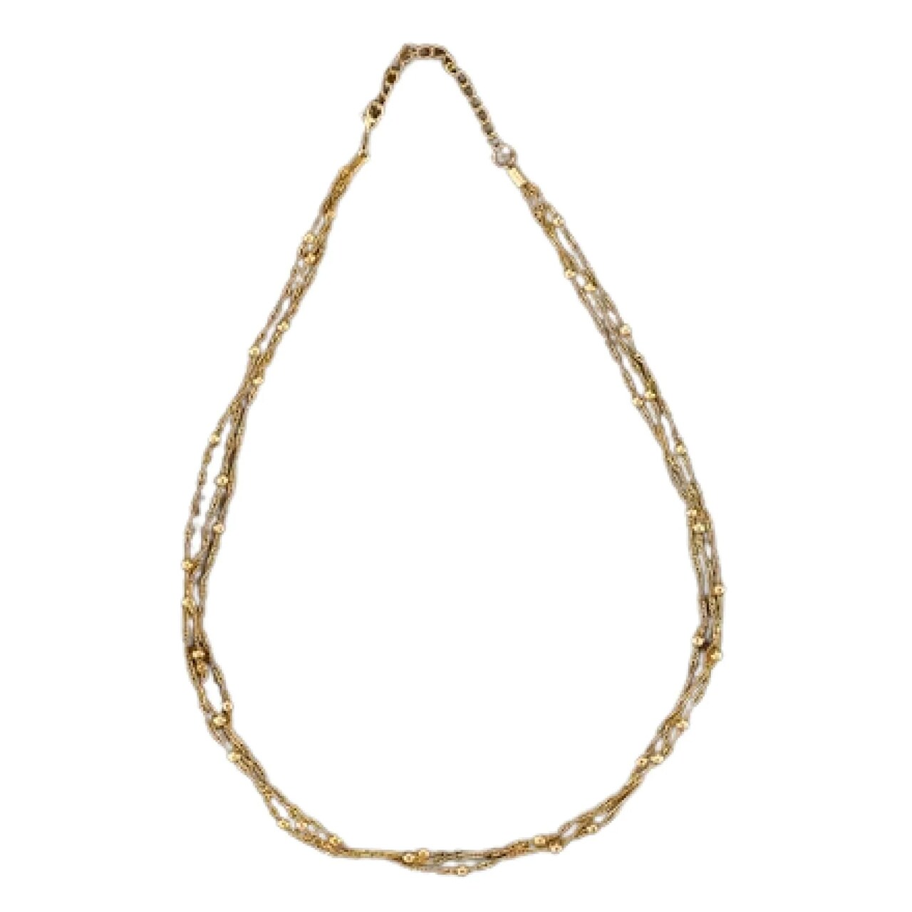 Gold Chain Necklace for Women Fake American Diamond Gorgeous Layered Cross Chain Necklace Fancy Chain Minimalist Everyday Jewelry for Women